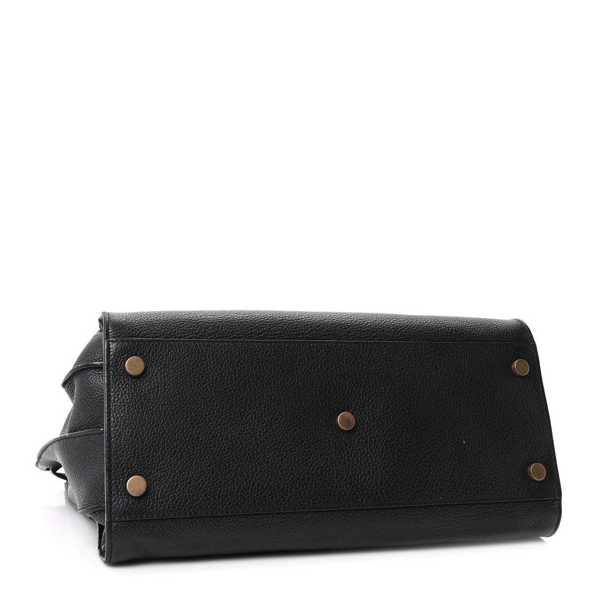 Saint Laurent Grained Calfskin Small Supple Sac De Jour Black