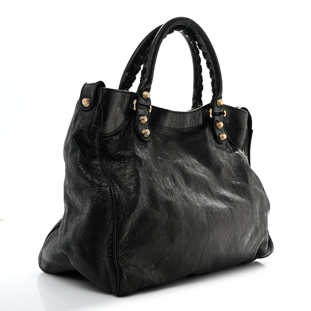 Balenciaga Agneau Giant 12 Gold Hardware Velo Black