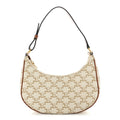 Celine Canvas Calfskin Ava Triomphe Shoulder Bag Grege