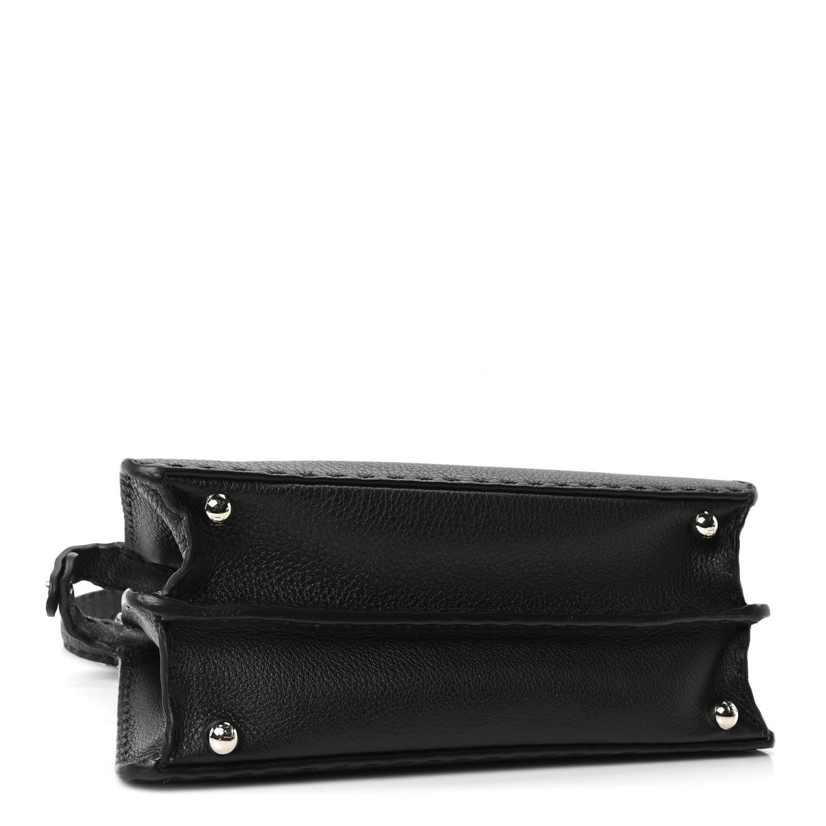 Fendi Cuoio Romano Selleria Chamois Small Peekaboo I SEE U Satchel Black Camel Sunflower