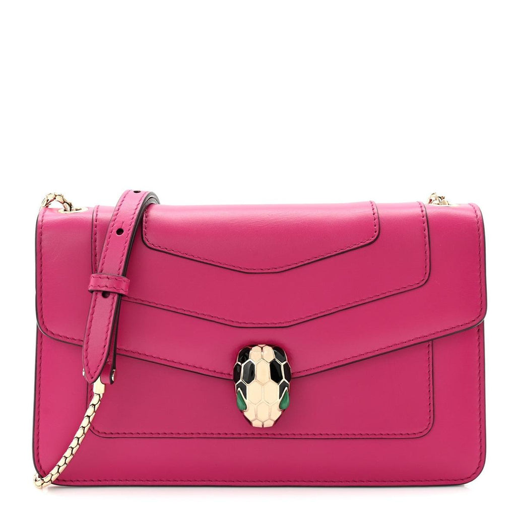 BVLGARI SERPENTI FOREVER CROSSBODY BAG IN PINK CALFSKIN