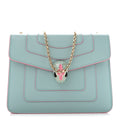 Bvlgari Serpenti Forever Crossbody Bag Light Blue front view