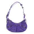 Balenciaga Agneau Arena Le Cagole Shoulder Bag XS Purple