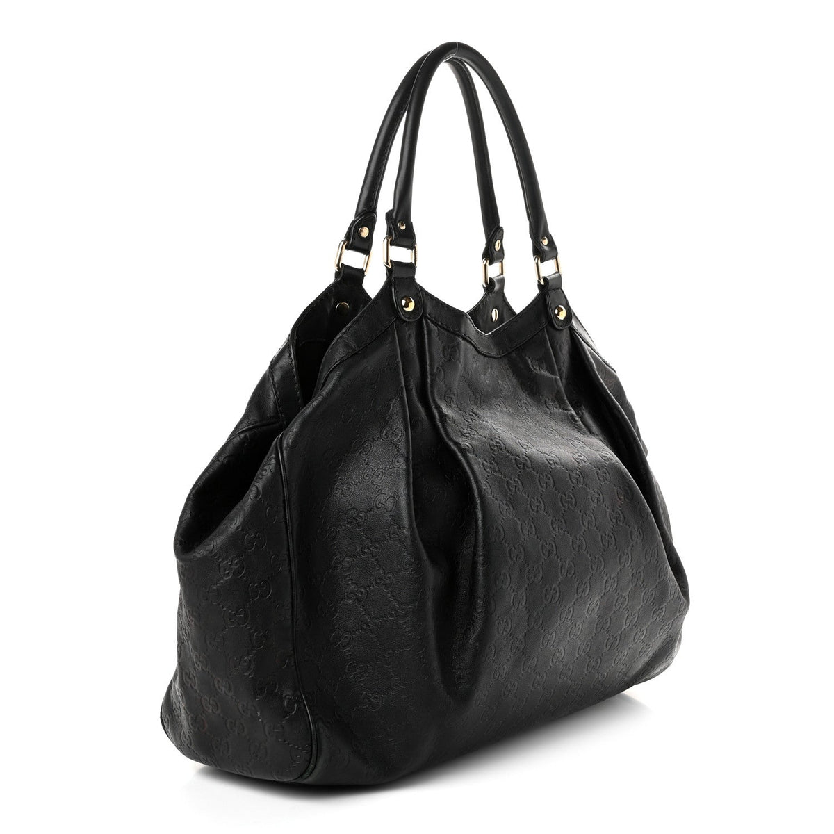 Gucci Guccissima Large Sukey Tote Black