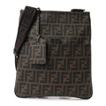 Fendi Zucca Spalmati Messenger Bag Tobacco