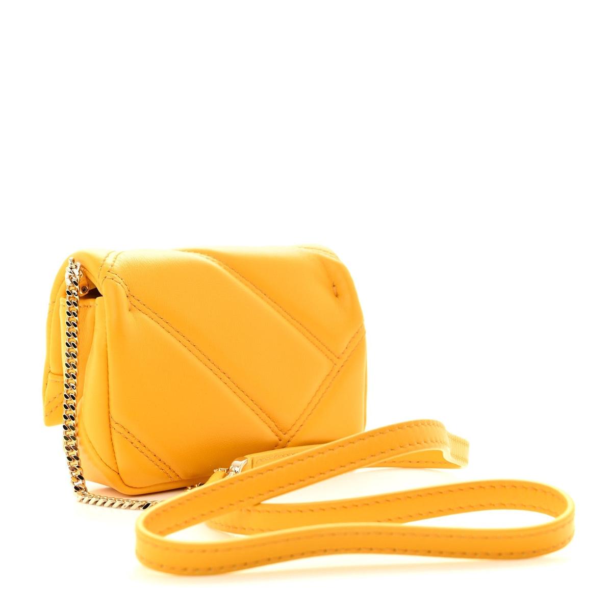 BVLGARI SERPENTI CABOCHON MICRO BAG IN YELLOW CALFSKIN