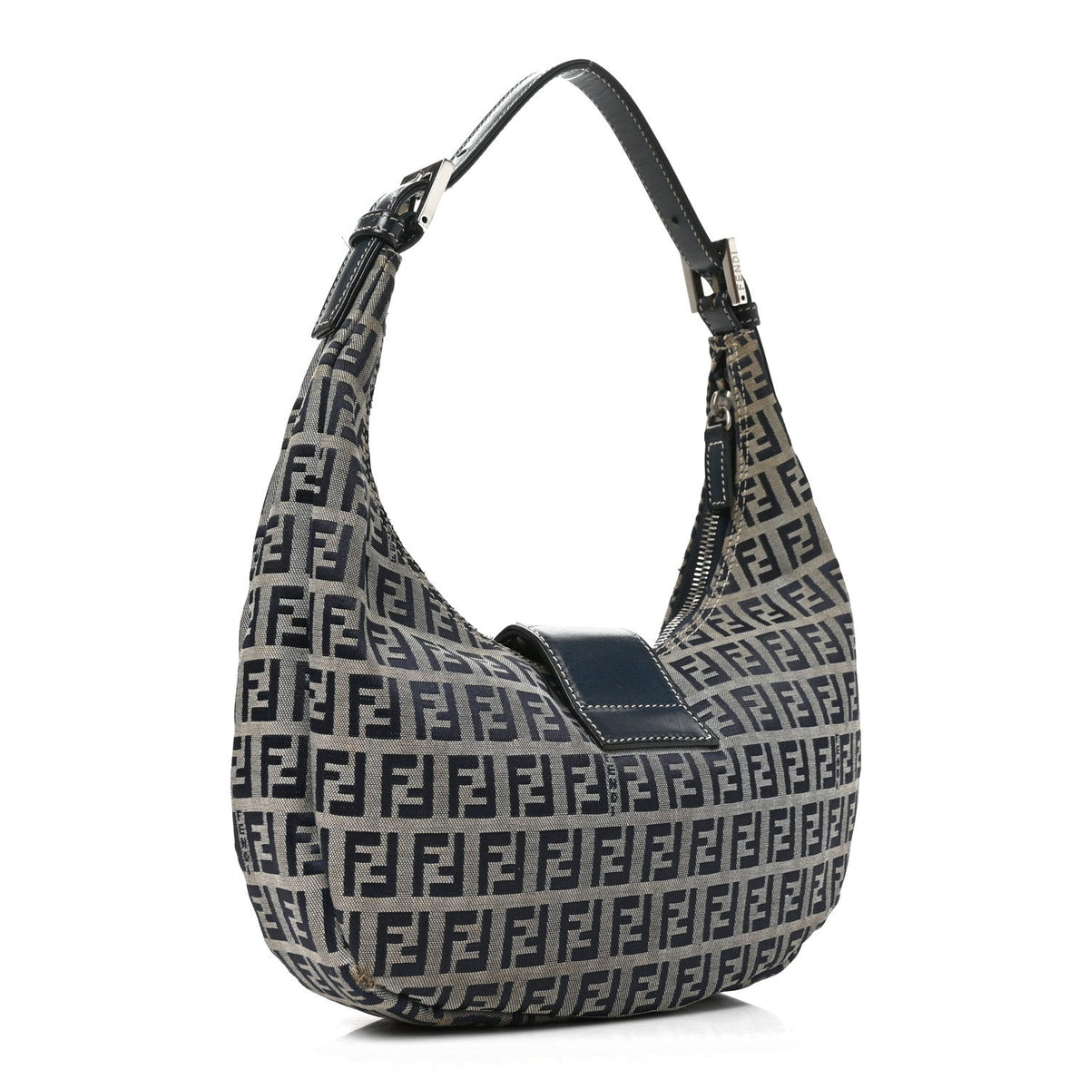 Fendi Zucchino Hobo Navy