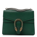 Gucci Calfskin Mini Dionysus Shoulder Bag Emerald