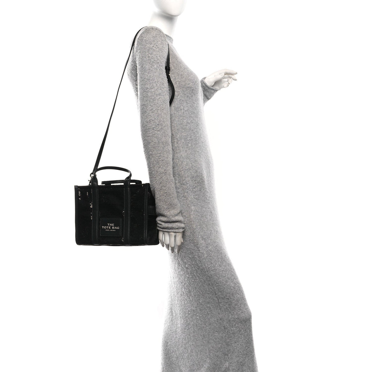 Marc Jacobs Sequin Small The Tote Bag Black