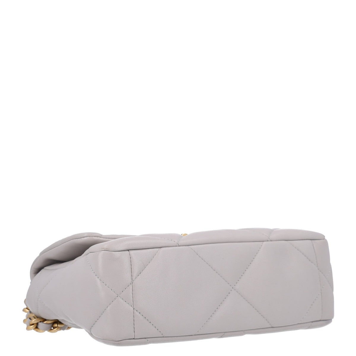 Chanel Lambskin Quilted Medium Chanel 19 Flap Grey