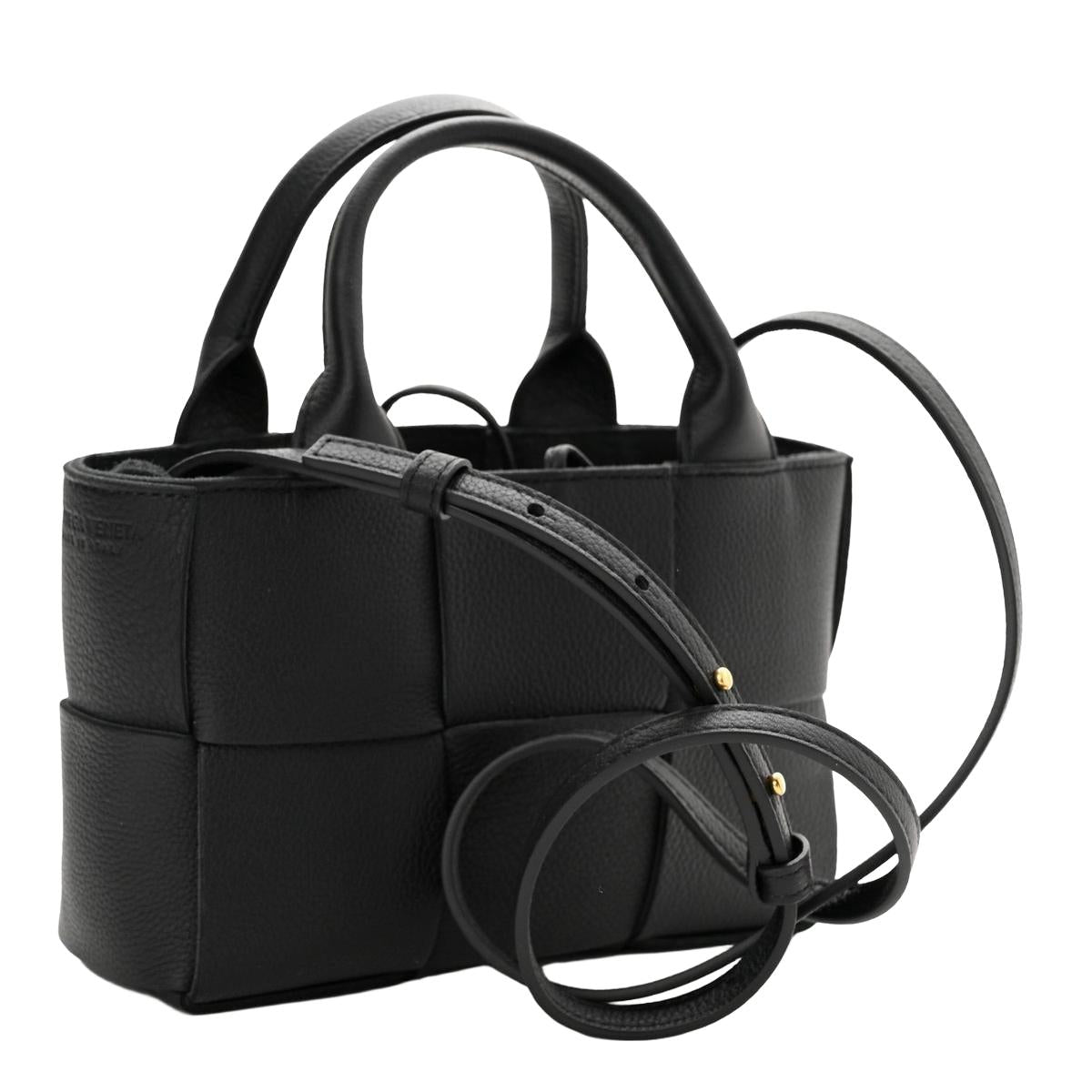 Bottega Veneta Mini Arco Tote - 3/4 angle with shoulder strap
