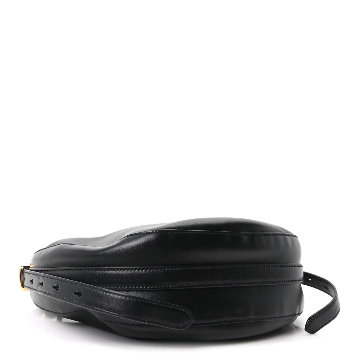 Prada Soft Calfskin Arque Shoulder Bag Black