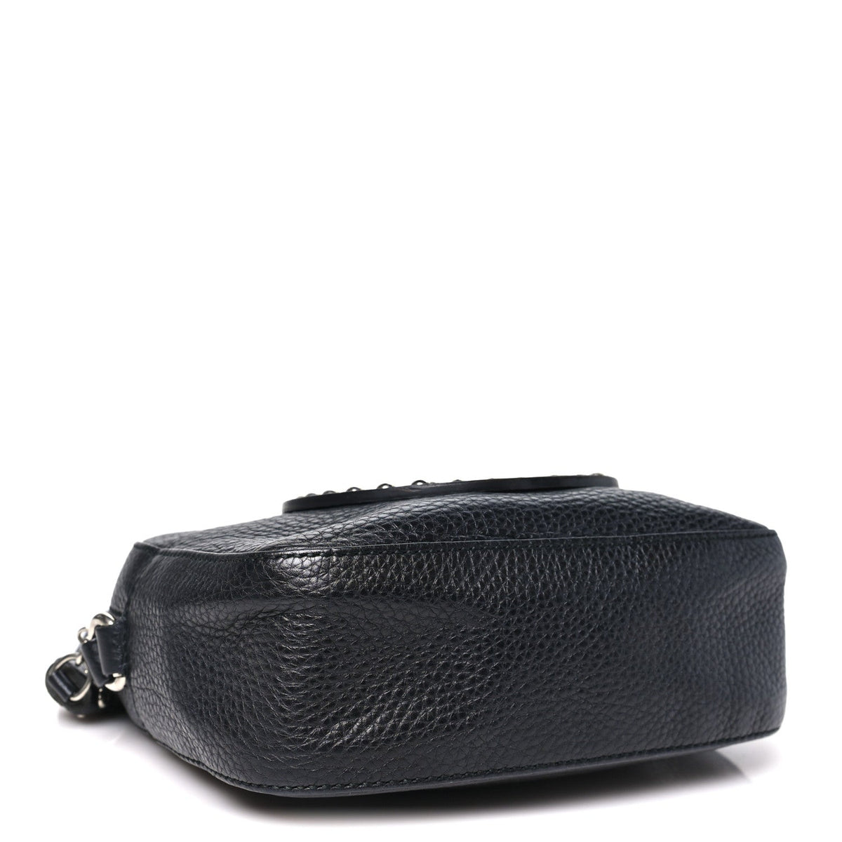 Gucci Pebbled Calfskin Studded Small Soho Disco Bag Black
