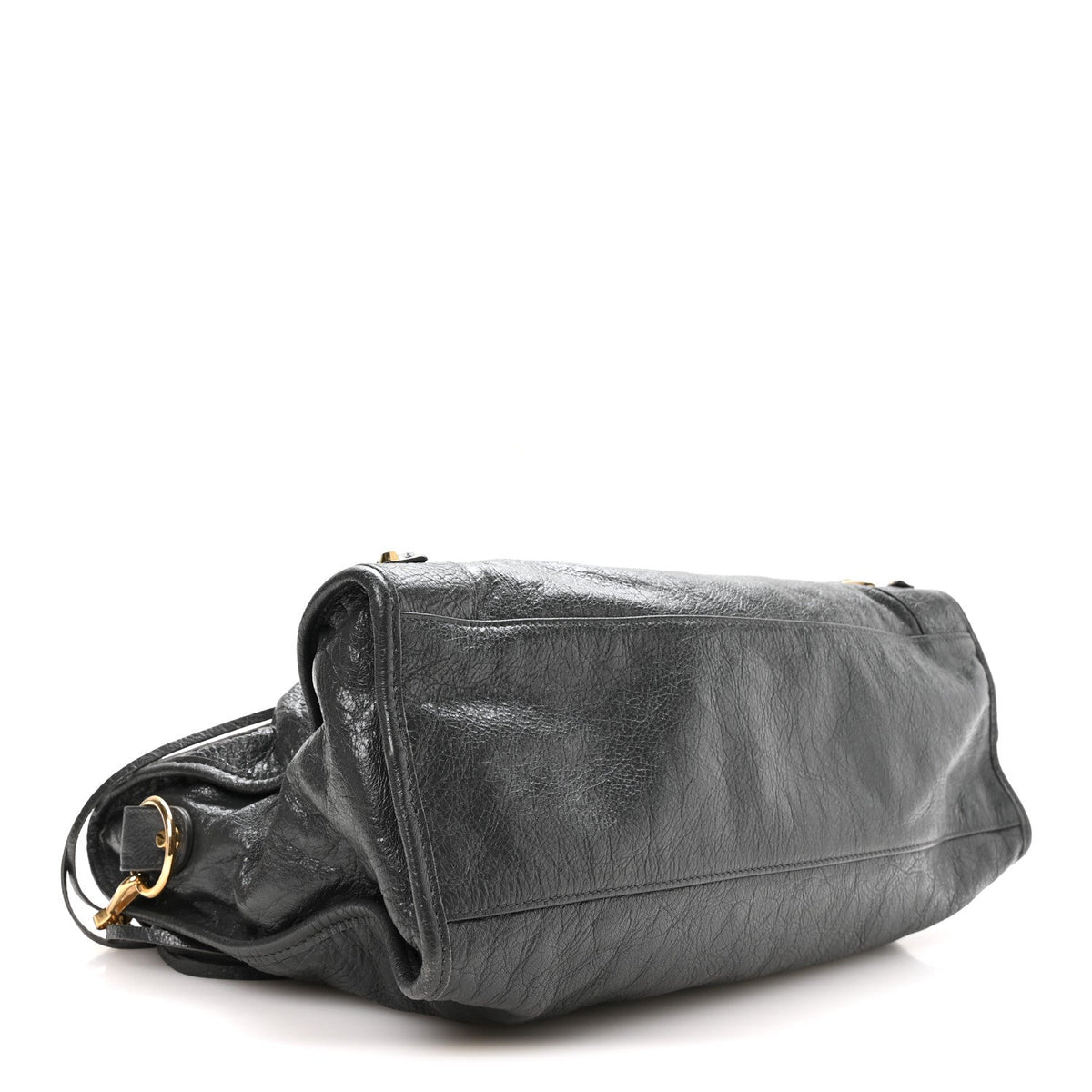 Balenciaga Agneau Classic Gold Hardware City Gris Fossile