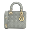 Dior Lambskin Cannage Small My ABCDior Lady Dior Grey