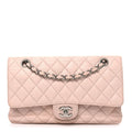 Chanel Caviar Quilted Medium Double Flap Light Pink