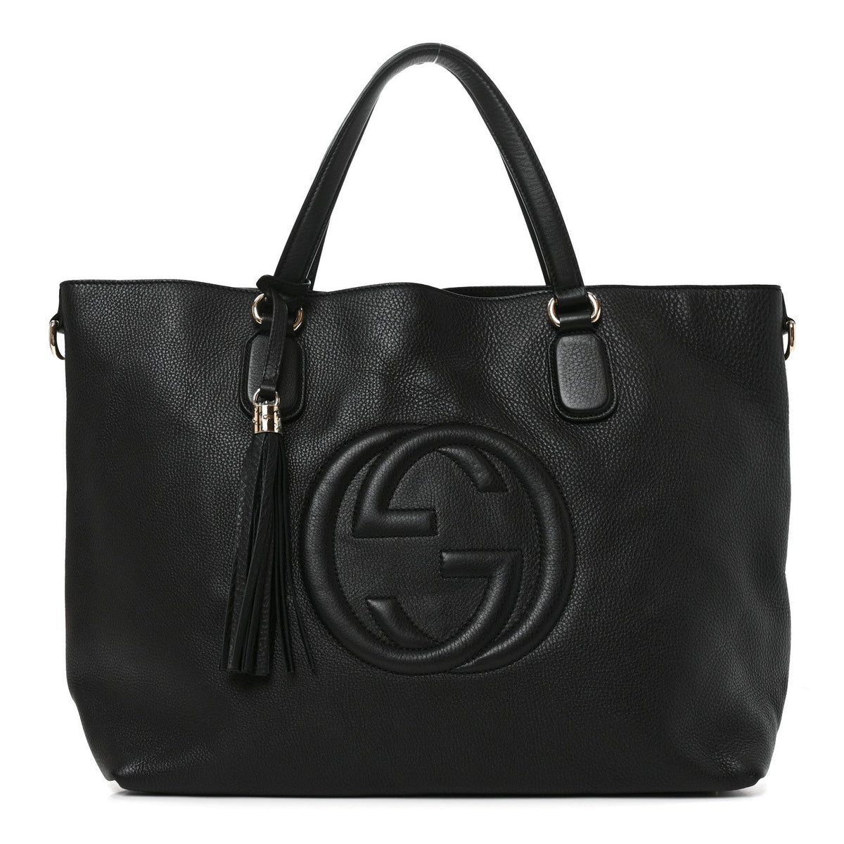 Gucci Cellarius Calfskin Large Soho Working Tote Black