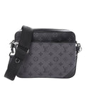 3/4 front view - Louis Vuitton Reverse Monogram Eclipse Trio Messenger