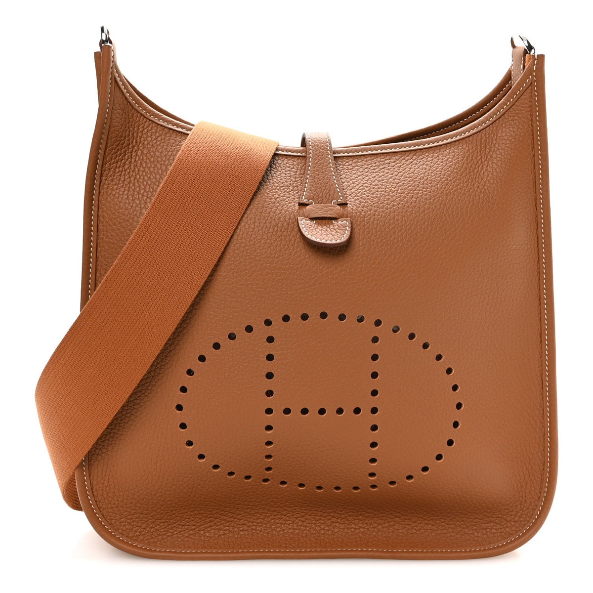 Hermès Taurillon Clemence Evelyne III PM Gold
