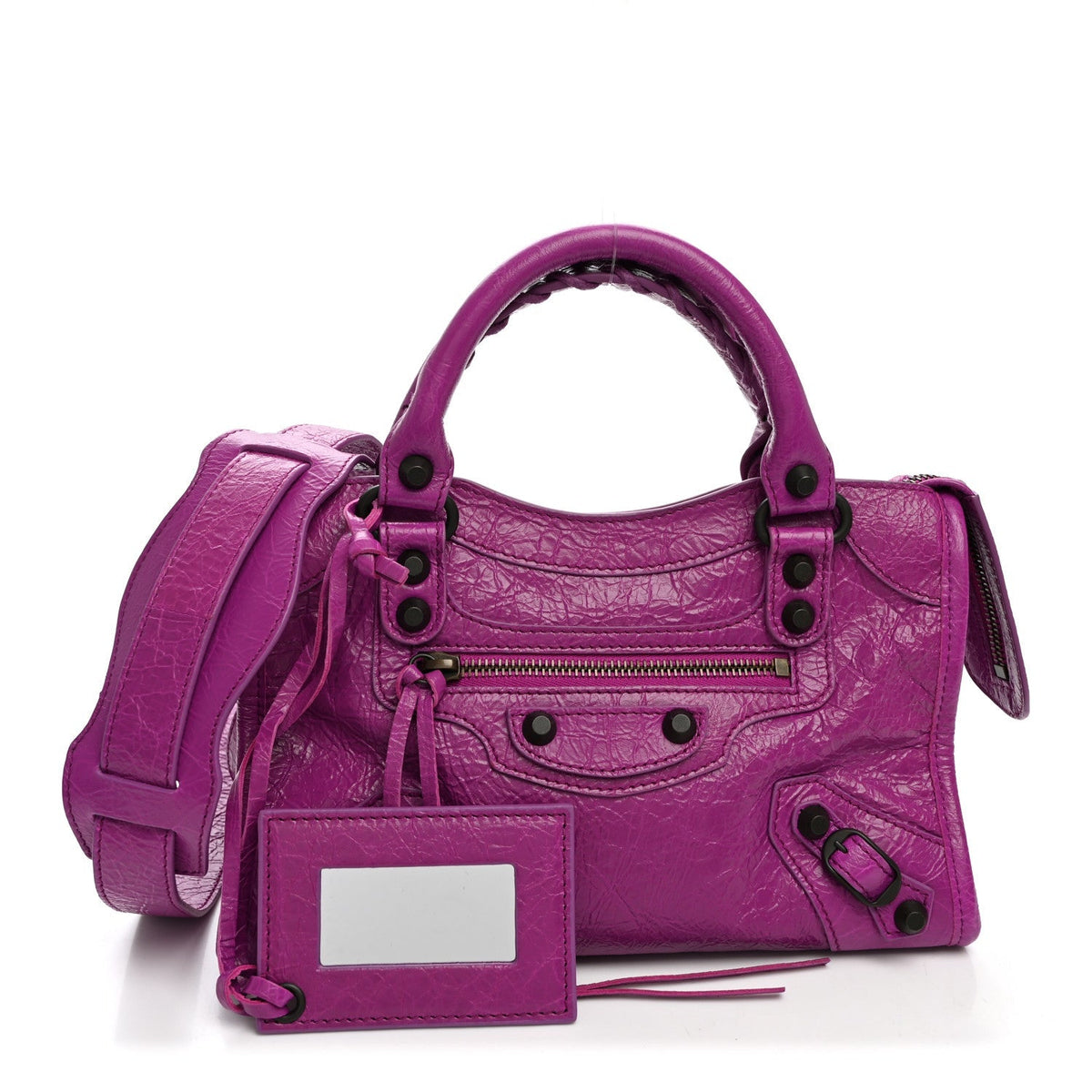 Balenciaga Agneau Arena Classic Hardware Mini Le City Azalee