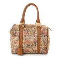 Fendi Zucchino Vitello Floral Forever Boston Pesca Giallo Saddler