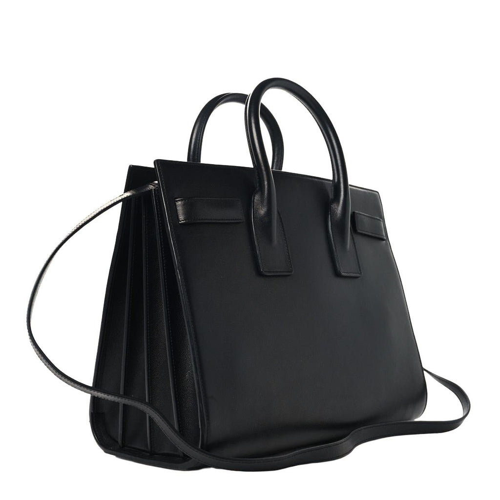 Saint Laurent Small Sac De Jour Black - Angled Back View