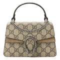 Gucci GG Supreme Monogram Mini Dionysus Top Handle Bag Taupe