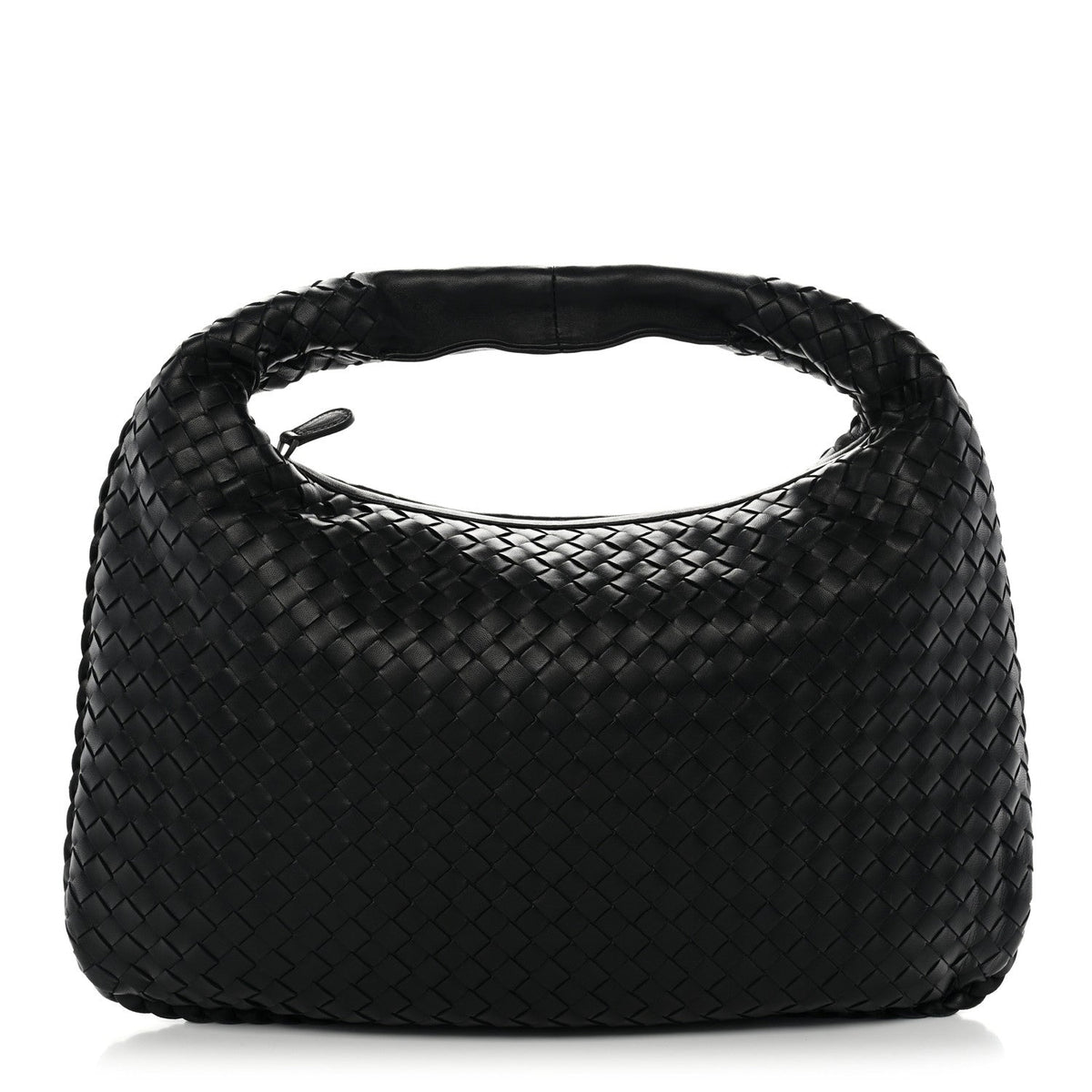 Bottega Veneta Nappa Intrecciato Medium Veneta Hobo Black