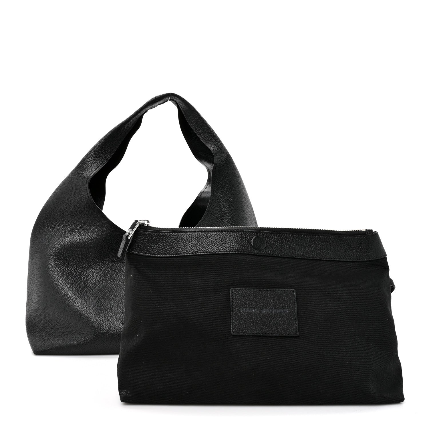 Marc Jacobs Grained Calfskin Medium The Sack Bag Black