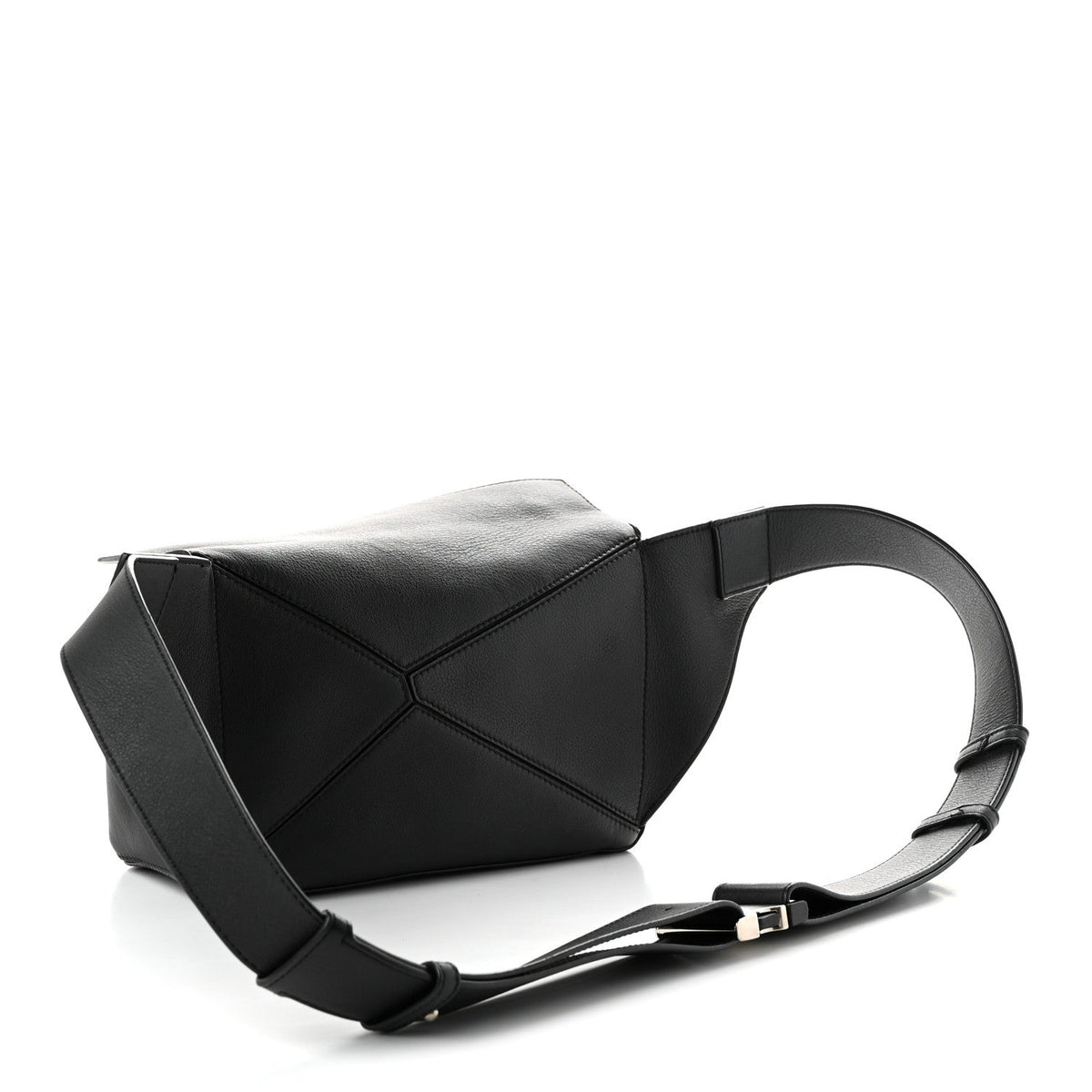 Loewe Calfskin Small Puzzle Bumbag Black