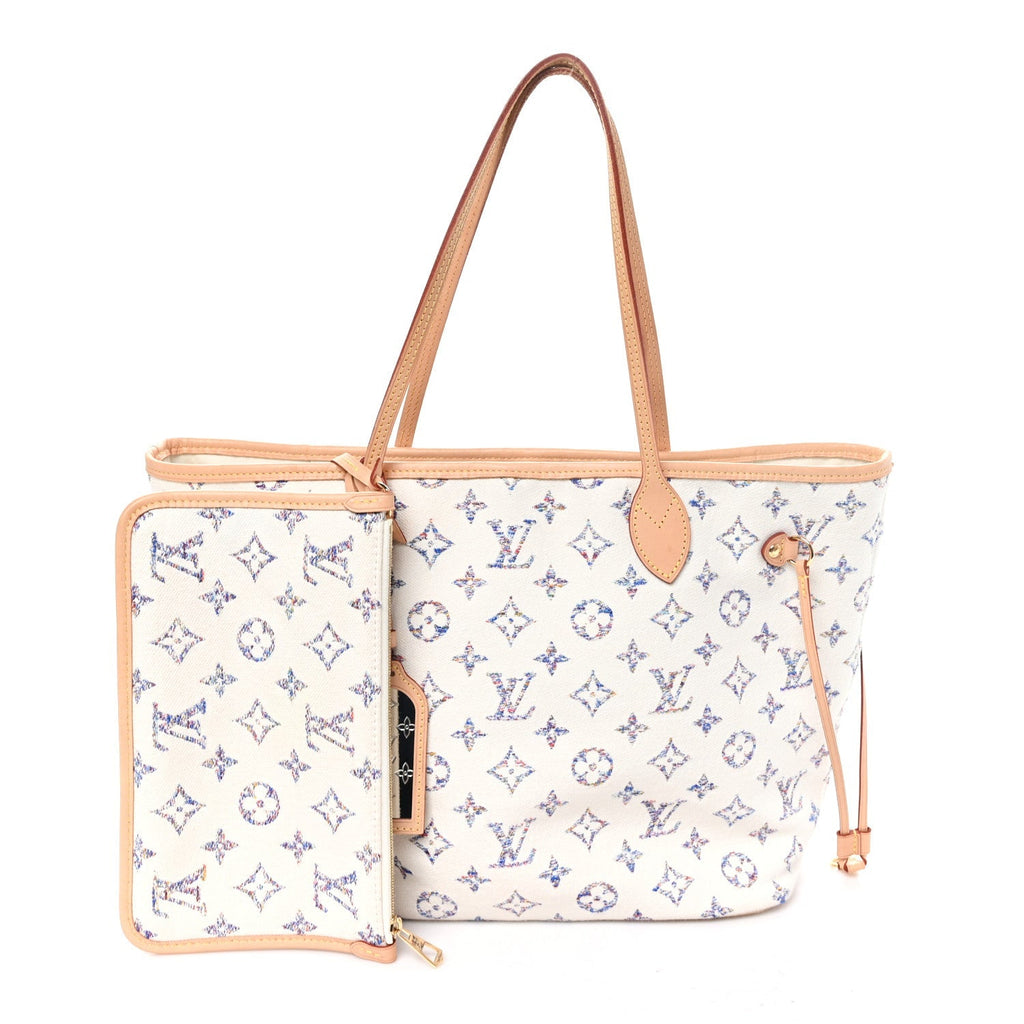 Louis Vuitton Monogram Jacquard Neverfull MM Multicolor Beige