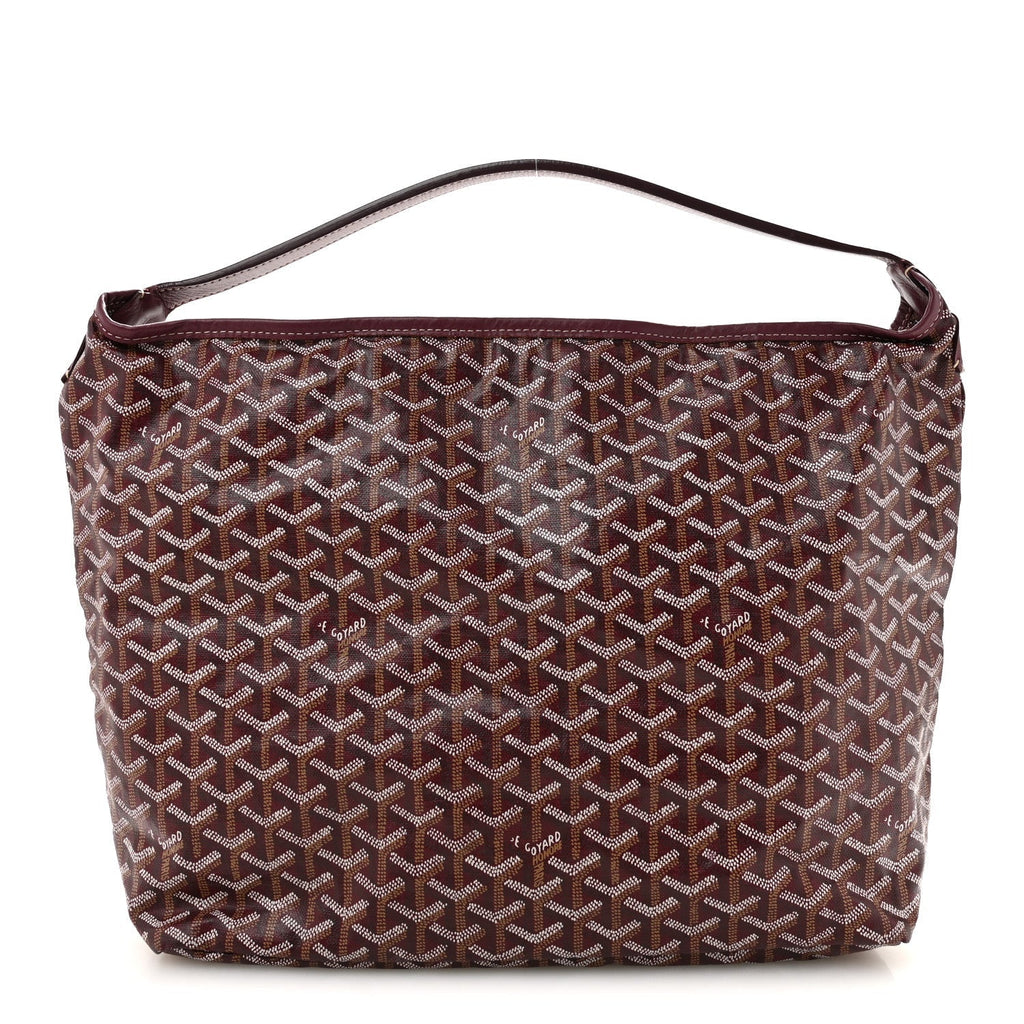 Goyard Goyardine Fidji Zip Hobo Burgundy