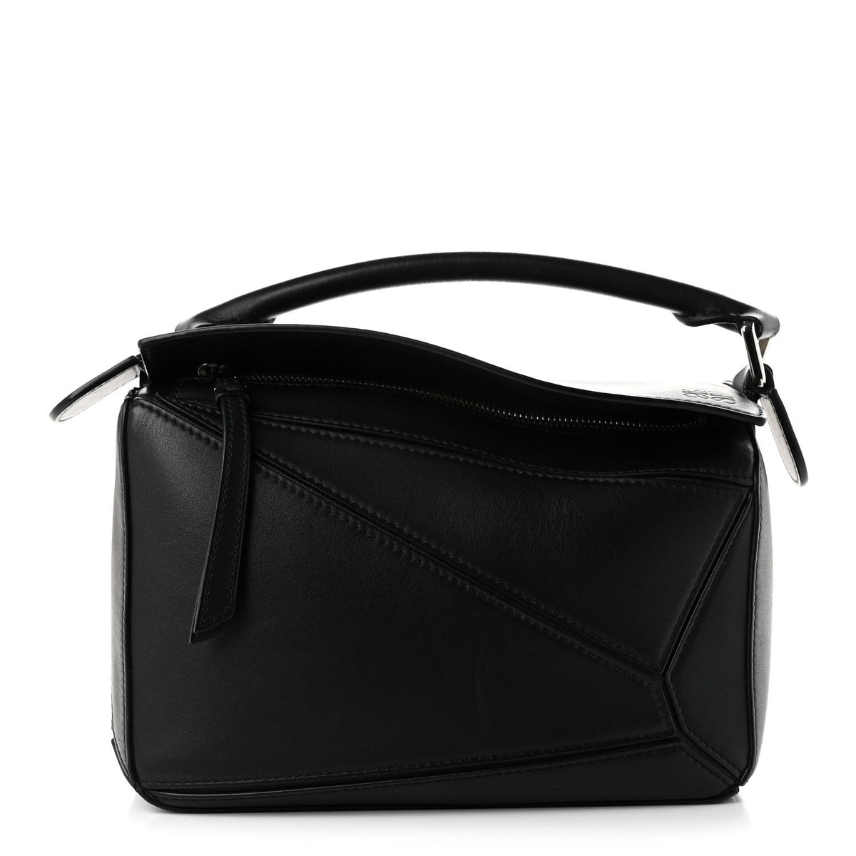 Loewe Calfskin Small Puzzle Bag Black