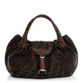 Fendi Zucca Nappa Nuvolata Vitello Tortuga Spy Tobacco Moro