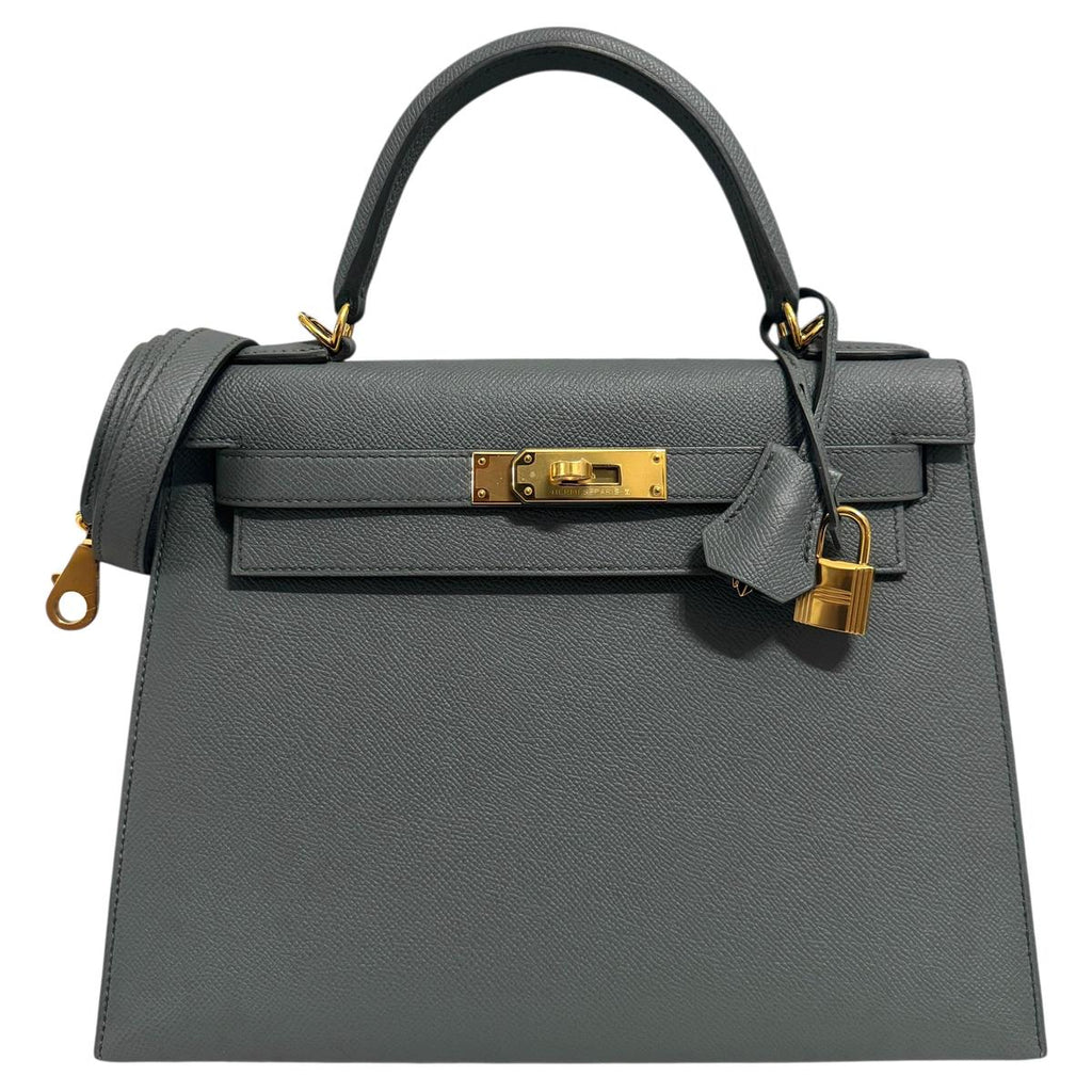 Hermès Kelly 28 Vert Amande Epsom front view