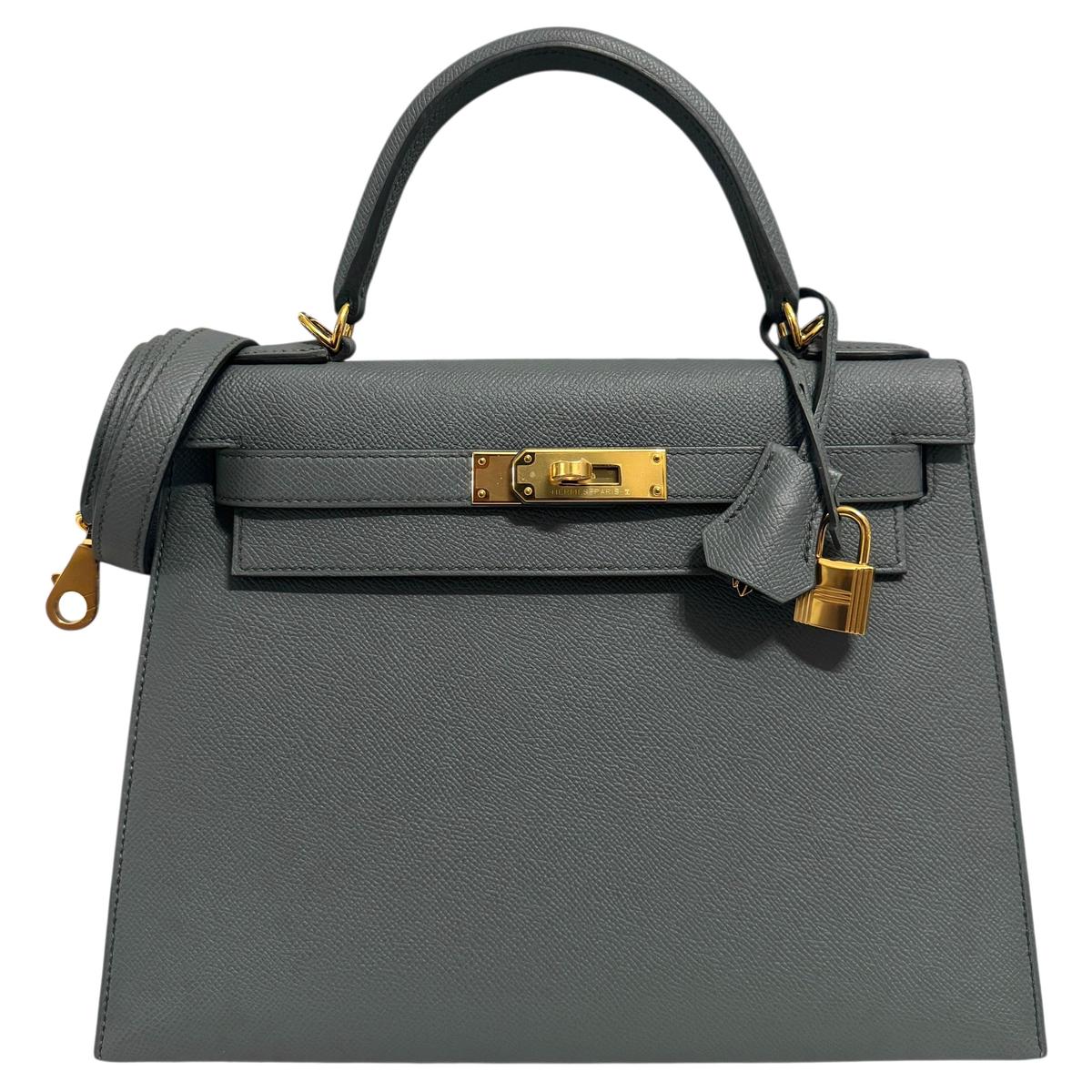 Hermès Kelly 28 Vert Amande Epsom front view
