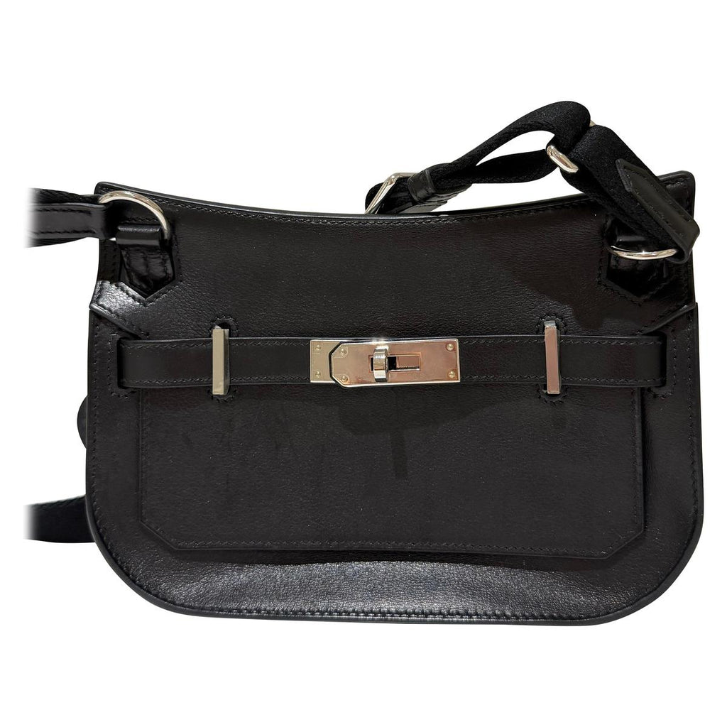 Hermès Jypsière 34 Noir Togo front view