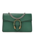Gucci Dollar Calfskin Crystal Super Mini Dionysus Shoulder Bag Emerald