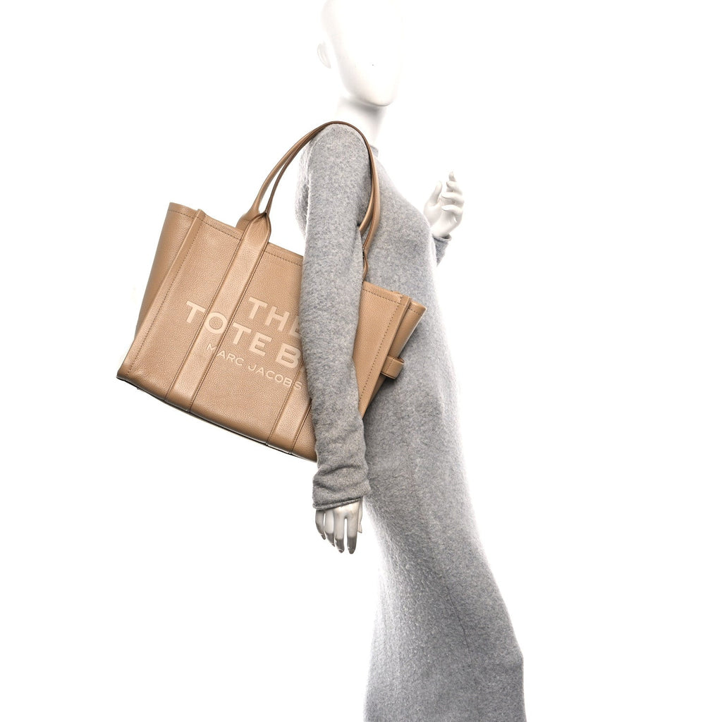 Marc Jacobs Grained Calfskin Large The Tote Bag Camel