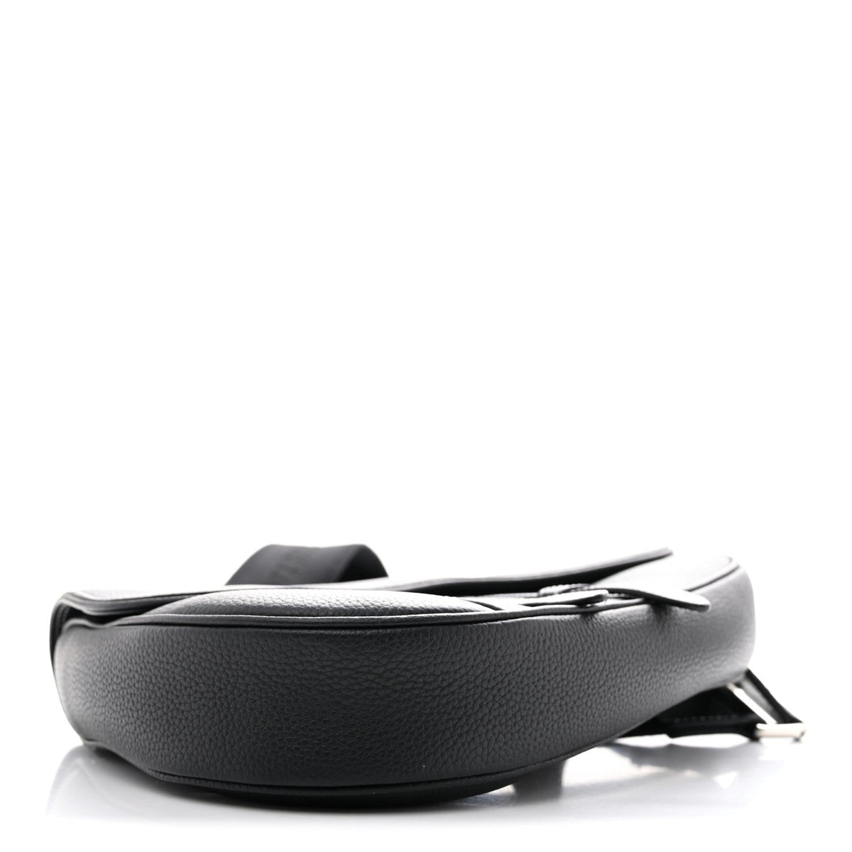 Dior Grained Calfskin Mens Saddle Bag Black