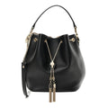 BVLGARI SERPENTI FOREVER BUCKET BAG IN BLACK CALFSKIN