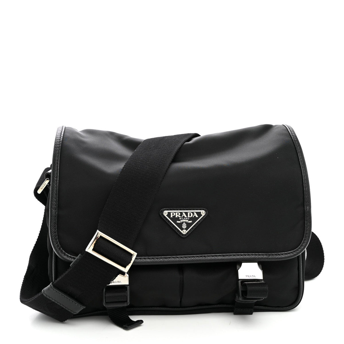 Prada Nylon and Saffiano Messenger Bag