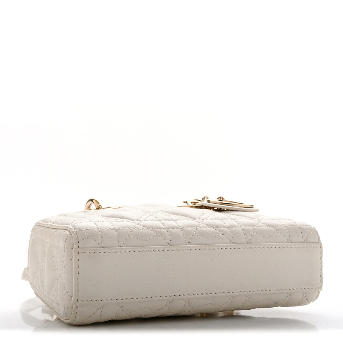Dior Lambskin Cannage Dioramour Micro Lady D-Joy Latte