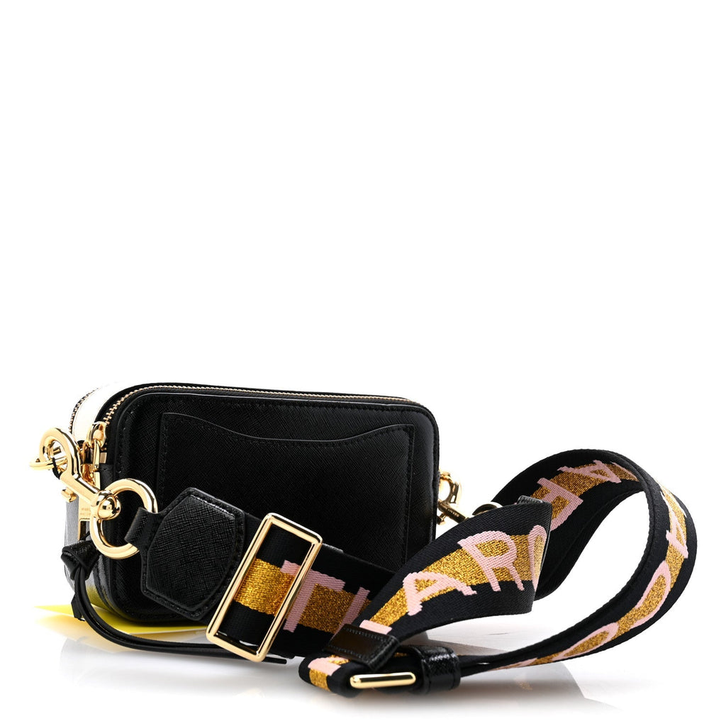 Marc Jacobs Saffiano Small Snapshot Camera Bag Black Multicolor
