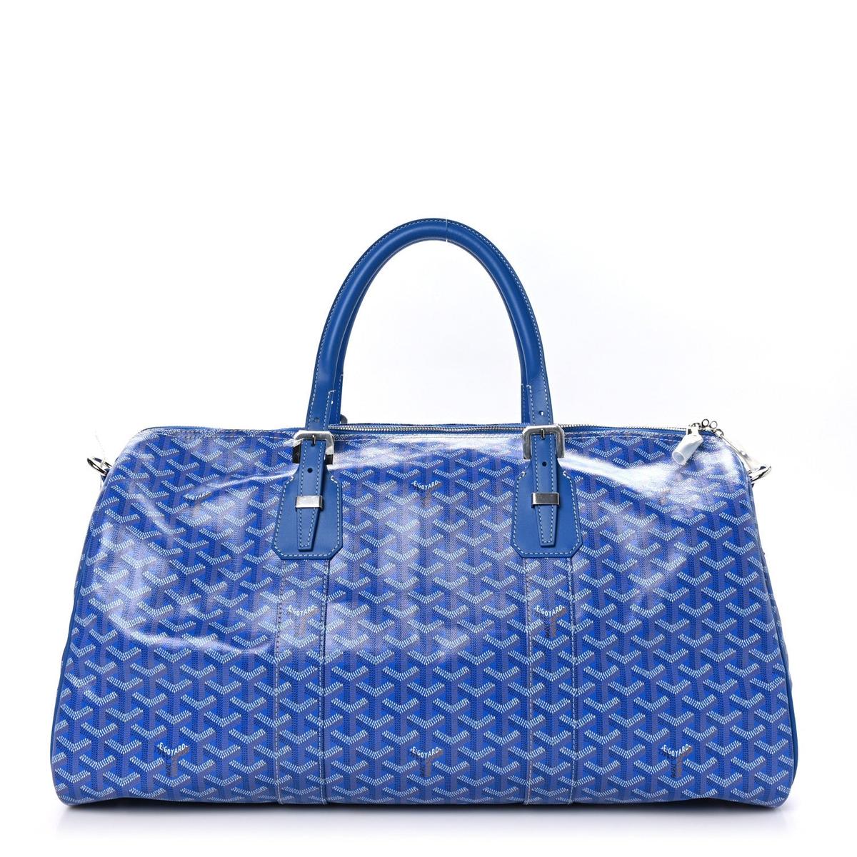 Goyard Croisiere 35 Bleu Ciel - 3/4 front view