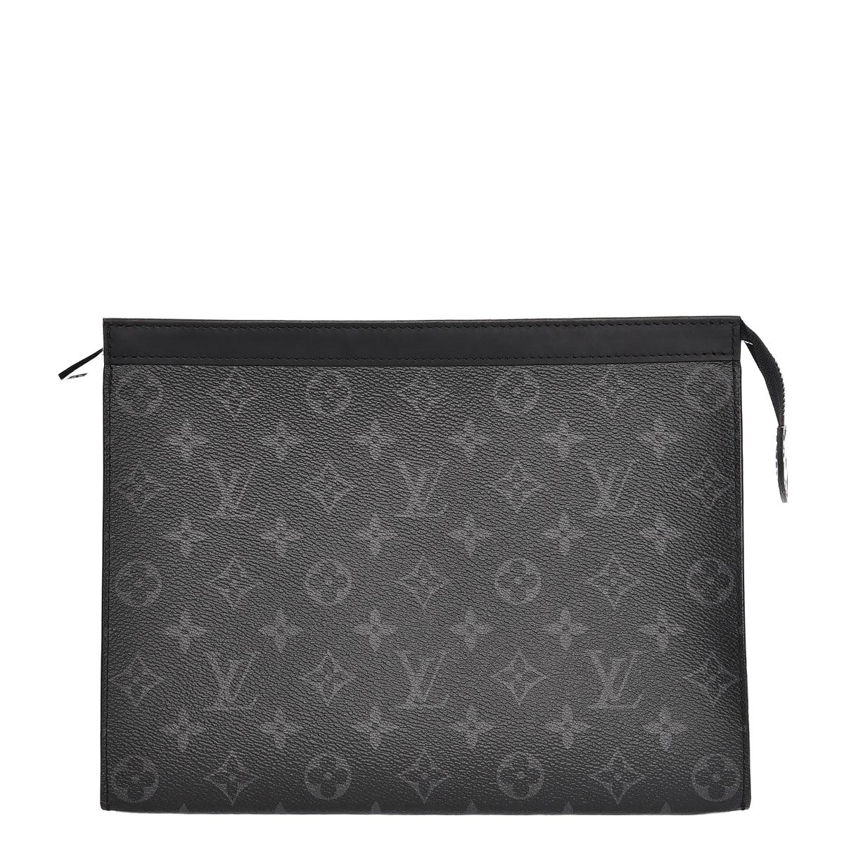 Louis Vuitton Pochette Voyage MM Monogram Eclipse front view