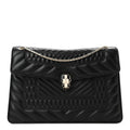 BVLGARI SERPENTI FOREVER QUILTED SHOULDER BAG IN BLACK CALFSKIN