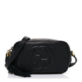 Gucci Pebbled Calfskin Mini Soho Disco Bag Black