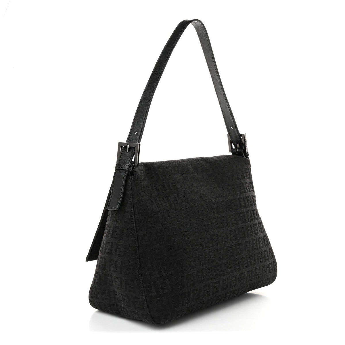 Fendi Zucchino Mama Baguette Black