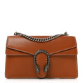 Gucci Calfskin Small Dionysus Shoulder Bag Harness Brown